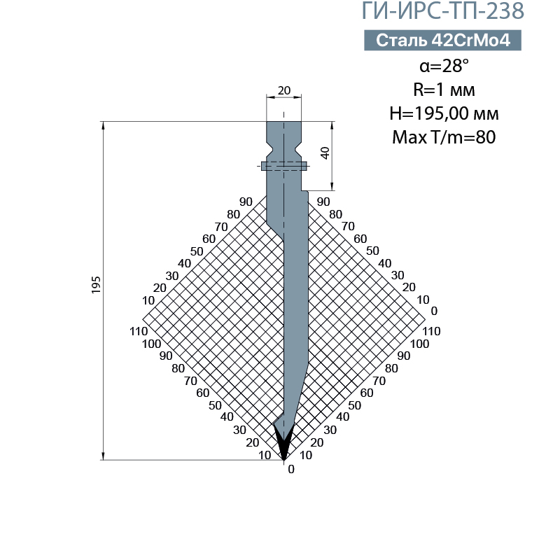 Пуансон TRUMPF ГИ-ИРС-ТП-238