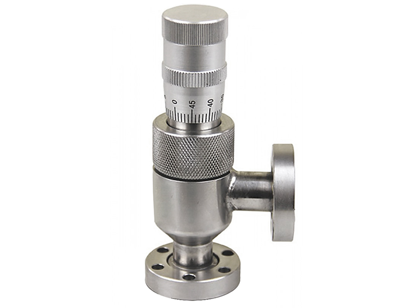 Вакуумный натекатель игольчатый ручной.GW-J4(1,2) Фланцы CF16/CF16 Артикул IRV-Р004-015