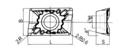 Твердосплавная фрезерная пластина LDHT-1504PDFR-LH