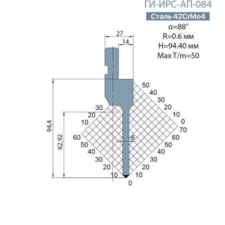 Пуансон Promecam-Amada ГИ-ИРС-AП-084