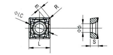 Твердосплавная токарная пластина SCGT-120408-LH