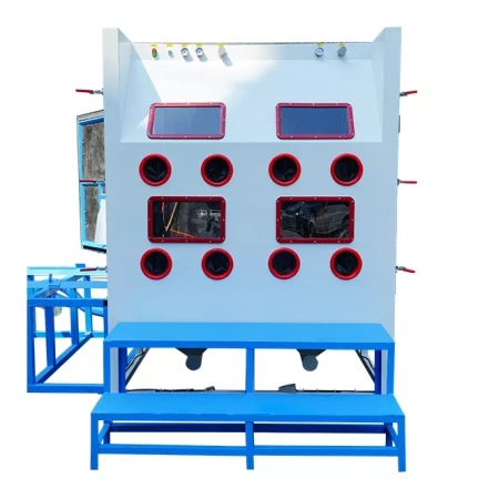 Двухуровневая дробеструйная камера напорная с двумя станциям DS-18-2-PDF