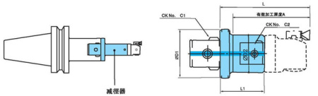 Переходник для расточной головки CK54-100