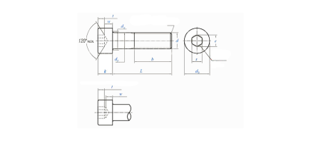 DIN 912 чертеж