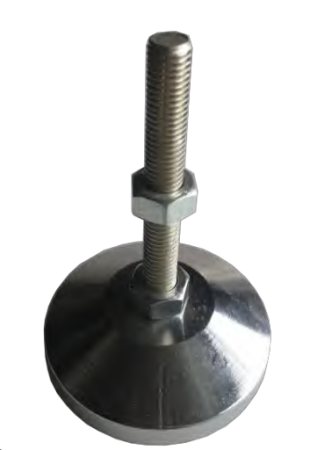 Опора регулируемая для алюминиевых профилей, основание 50 мм, шпилька M12x50, ALF-LA50M12-D50