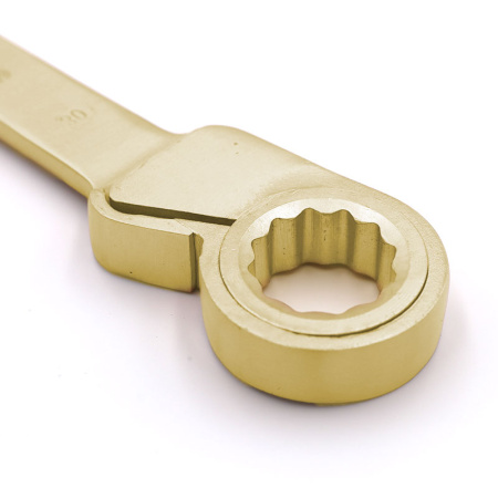 Ключ 12-гранный накидной с трещоткой искробезопасный AL183A-27