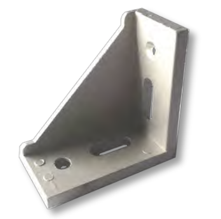 Прямоугольный соединитель усиленный 40х80-8 для алюминиевых профилей, ALF-RC4080-8