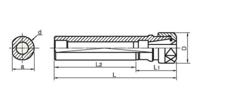 Цанговый патрон B-ER20-70A/100A