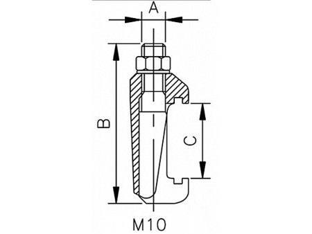 Струбцина двойная IRV-38-ISO63-250SS (нержавеющая сталь)