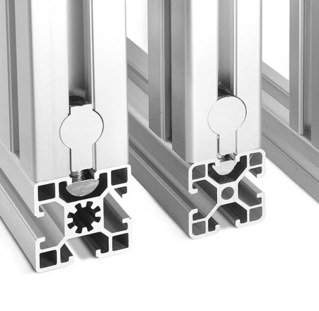 Угловой соединитель встроенного типа для алюминиевых профилей М6, паз 8, ALF-CCM6-8