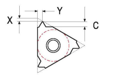 Резьбовая твердосплавная сменная пластина 16ER/L 14BSPT