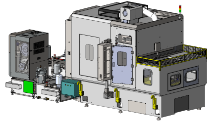 HPJ-LM Двухкамерный водоструйный станок высокого давления для снятия заусенцев с ЧПУ