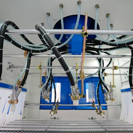 Автоматическая конвейерная система пескоструйной обработки DS-381-12E