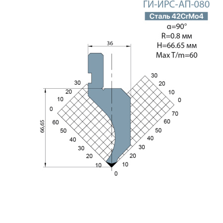 Пуансон Promecam-Amada ГИ-ИРС-AП-080