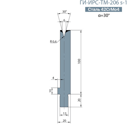 Одноручьевая матрица-вставка TRUMPF  ГИ-ИРС-ТМ-206 s-1