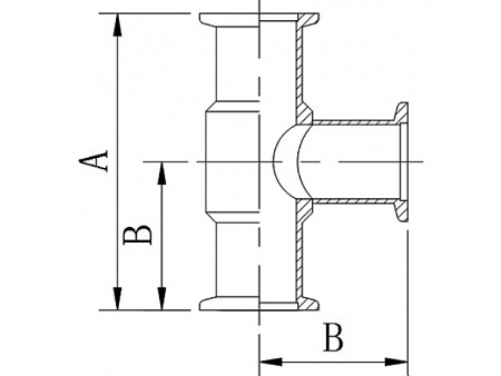 Тройник KF50W (сварной)