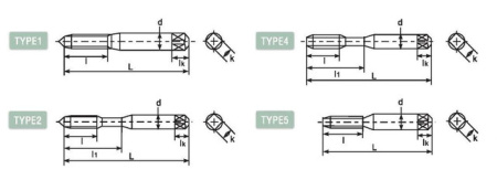 Метчик с прямой канавкой DLHTT803