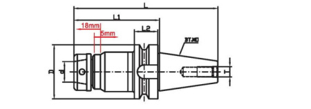 Фрезерный патрон BT30-SETP20
