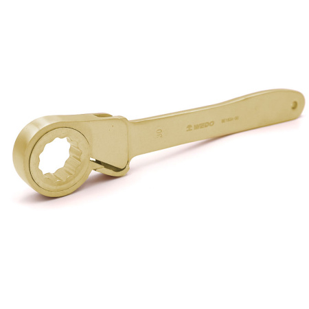 Ключ 12-гранный накидной с трещоткой искробезопасный AL183A-27