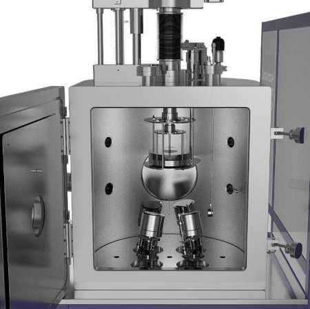 Трехмагнетронная комбинированная установка напыления (2DC/1RF) + 2 термических испарителя
