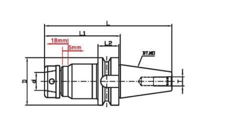 Фрезерный патрон BT50-SETP16