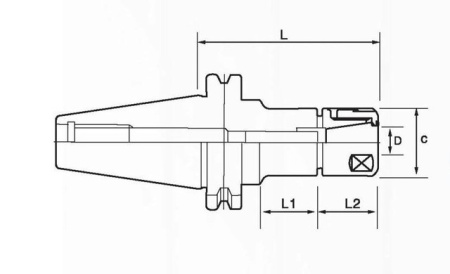 Набор фрезерных патронов BT30-C20-80-7PCS