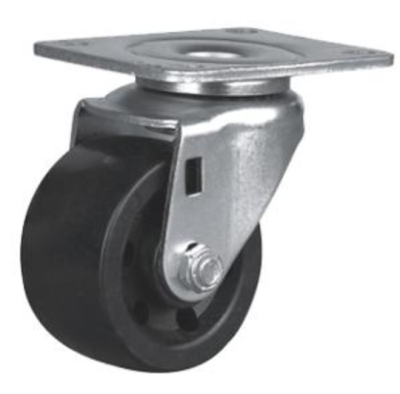 Колесо поворотное с большой грузоподъемонстью D75 мм, с платформой, ALF-W-D75L