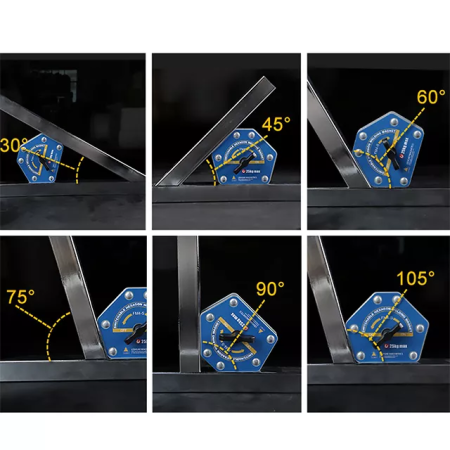 MPH-M4M Многосторонний магнитный фиксатор повышенной мощности для сварочных работ с переключателем, усилие 30–40 кг