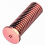 Резьбовая приварная шпилька стальная Омеднённая M3x10 Арт. 11-03-010