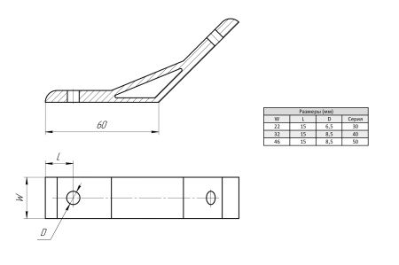 Угловой соединитель 135 градусов для алюминиевых профилей, паз 8, серия 30, ALF-CC135-30