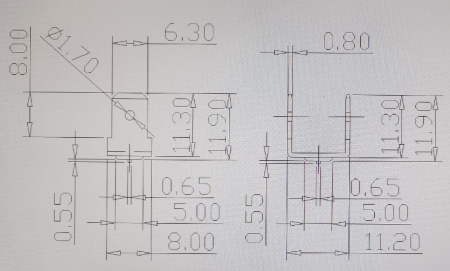 Двойной контакт привар заземления стальной омедненный ширина контакта 6,3 мм, высота контакта 12 мм