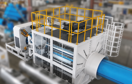 Многослойная линия соэкструзии HDPE труб