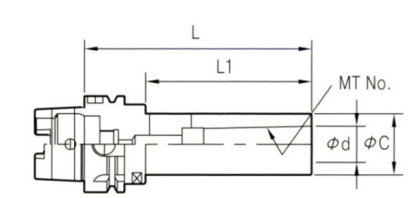 Держатель с конусом морзе HSK 100A-MTA4-180