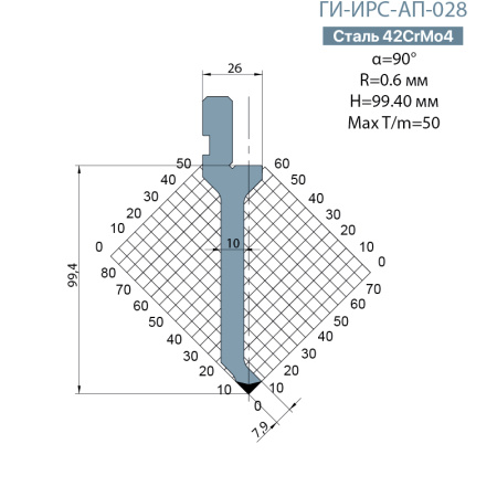 Пуансон Promecam-Amada ГИ-ИРС-AП-028