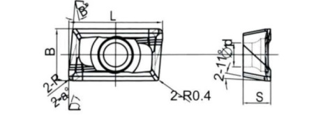 Твердосплавная фрезерная пластина APKT-16T4PGFR-LH1