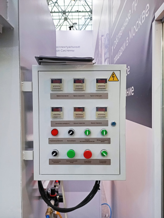 Вибрационная установка для отделения керамики однопозиционная, закрытого типа