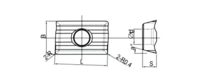 Твердосплавная фрезерная пластина LDHT-15T308FR-LH