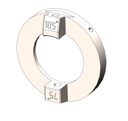 IRS-100014 Держатель инжектора двухместный  105° / 75°