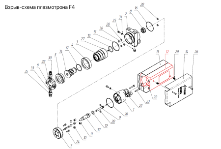 IRS-100034 Кожух IRS F4MB-XL в сборе