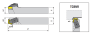 TCBNR/L 2525 M16 Т-тип державки для наружного точения
