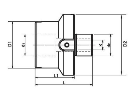 Переходная втулка для торцевой фрезы FMB22-FMB32