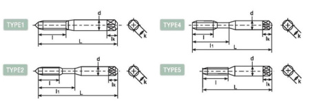 Метчик твердосплавный с прямой канавкой DLOTTT1604