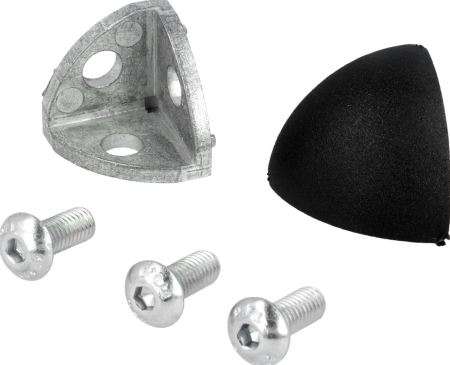 Трехсторонний сферический соединитель R30 для алюминиевых профилей, ALF-SC30TR