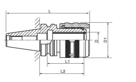 Фрезерный патрон BT50C42-135