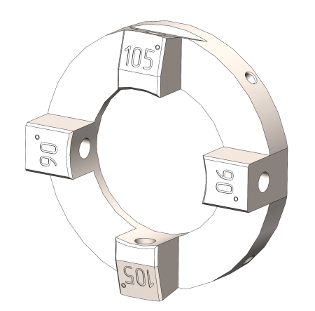 IRS-100019 Держатель инжектора четырехместный 105° / 90° / 105° / 90°