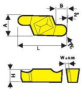 Твердосплавная сменная пластина для обработки канавок и отрезки GVR/L-300-150BR