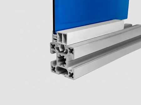 Зажимной профиль для установки пластин и стекол толщиной 4 мм в алюминиевый профиль, паз 8, ALF-CP-I40-4