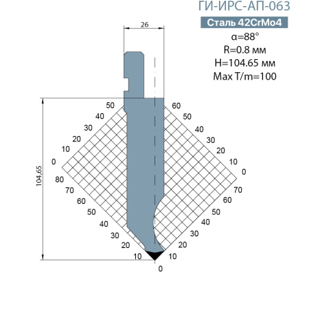 Пуансон Promecam-Amada ГИ-ИРС-AП-063