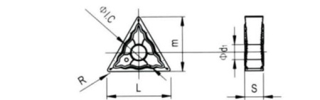 Твердосплавная токарная пластина TNMG 160408-LH