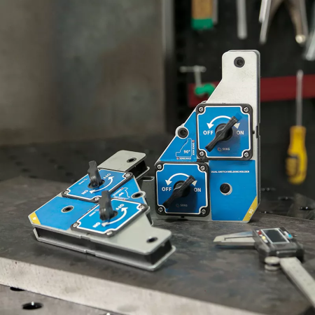 MPH-M5S Магнитный фиксатор повышенной мощности для сварочных работ с двойным переключателем, усилие 25 кг